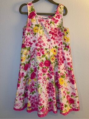 Zoey Girls Floral Sleeveless Dress - Size 7